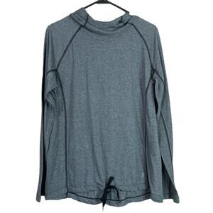 Under Armour Threadborne Train Twist Hoodie Top Long Sleeve Gray Size Large